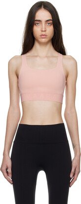 Pink Paneled Sport Bra