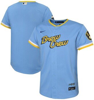 Preschool Unisex Powder Blue Milwaukee Brewers 2022 City Connect Replica Team Jersey