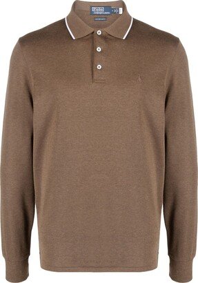 Long-Sleeve Polo Shirt-AG