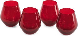 TJMAXX Set Of 4 Meridian Stemless Wine Glasses