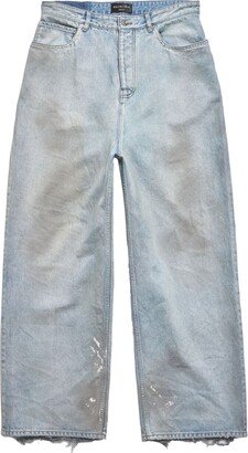 Distressed Wide-Leg Jeans-AF