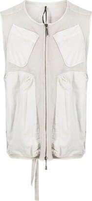 Fully-Perforated Cotton Waistcoat