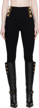 Black Golden Edge Leggings