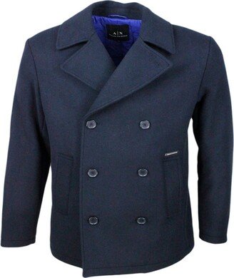 Double-Breasted Tailored Blazer-AK