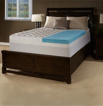 Future Foam 4.5 Comforpedic from Beautyrest Gel Full Memory Foam with Fiber Topper Cover