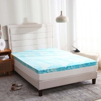 MLILY EGOHOME 4 Swirl Gel Memory Foam Mattress Topper