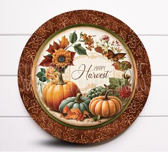 Wreath Sign, Happy Harvest Fall Pumpkin Autumn Signs, Sign For Wreath, Sugar Pepper Designs, Decor