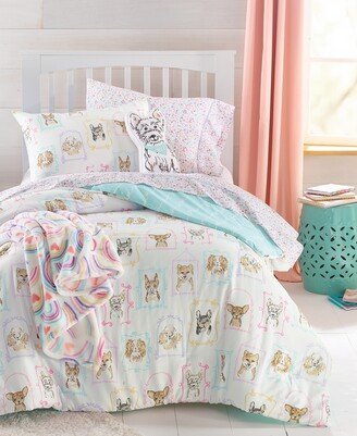 Closeout! Charter Club Kids Pooch Portrait 2-Pc. Cotton Comforter Set, Twin/Twin Xl, Created for Macy's