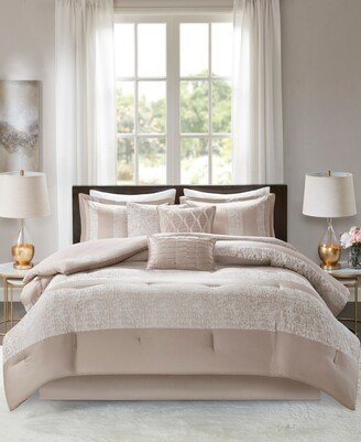 Ava Jacquard Chenille 7-Pc. Comforter Set, California King
