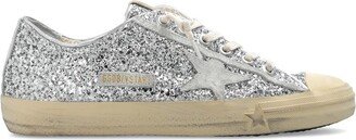 V-Star Glittered Lace-Up Sneakers