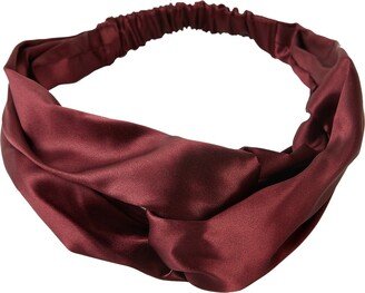 Soft Strokes Silk Pure Mulberry Silk Turban Style Headband - Set Of Two - Burgundy