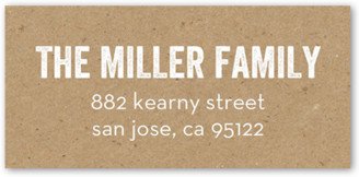 Address Labels: Basic Craft Address Label, Beige, Matte