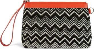 Zigzag-Print Pouch