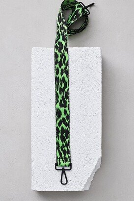 Nylon Strap In Green Leopard Print