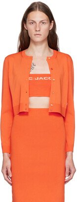 Orange 'The Cropped Cardigan' Cardigan