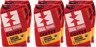 Equal Exchange Organic Decaffeinated Medium Roast Whole Bean Coffee - Case of 6/12 oz