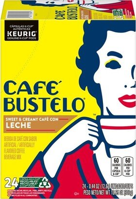 Cafe Bustelo CON LECHE Medium Roast Coffee Pods - 24ct