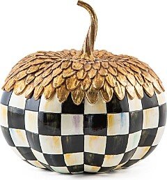 Mackenzie-Childs Courtly Check Acorn Pumpkin