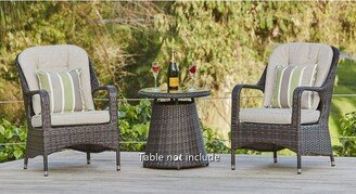 Outdoor Wicker Arm Chair with Cushion