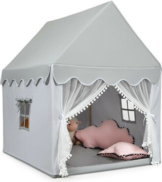 Kids Large Play Castle Fairy Tent with Mat - 41