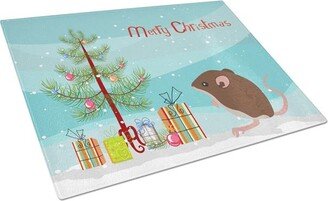 CK4460LCB Baby Mouse Merry Christmas Glass Cutting Board