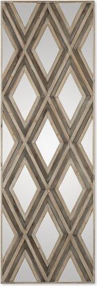 Tahira Geometric Argyle-Patterned Wall Mirror