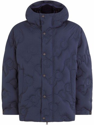 quilted logo coat