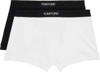 Two-Pack Black & White Boxer Briefs
