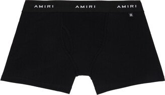 Black Jacquard Boxer Briefs