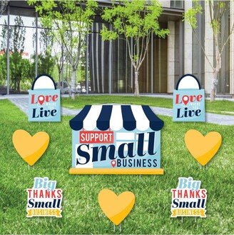 Big Dot Of Happiness Support Small Business - Outdoor Lawn Decor - Thank You Yard Signs - Set of 8