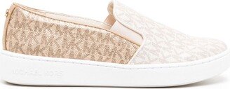 Keaton monogram-pattern slip-on trainers