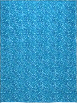 Fleece Photo Blankets: Osc Aqua Camo Blanket, Fleece, 60X80, Blue