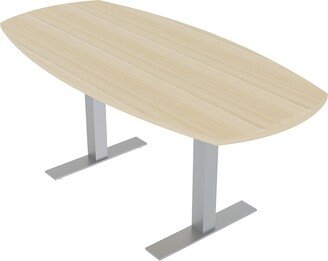 Skutchi Designs, Inc. 6 Person Arc Boat Conference Table T-Bases Data And Electric 6 Ft