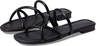 The Amel Slide Sandal (True Black) Women's Shoes