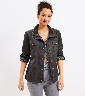 Petite Coated Field Jacket