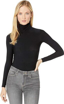 Butter Turtleneck Bodysuit BDS103 (Midnight) Women's Jumpsuit & Rompers One Piece