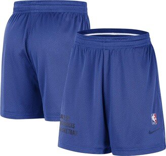 Men's and Women's Blue Dallas Mavericks Warm Up Performance Practice Shorts