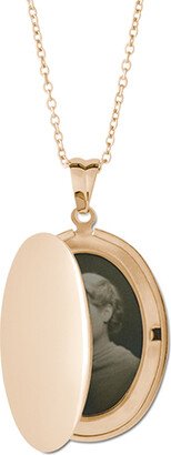 Locket Necklaces: Remember Always Locket Necklace, Gold, Oval, Gray