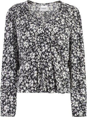 Eddy Printed Viscose Blouse