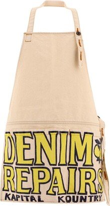 Denim Damaged apron