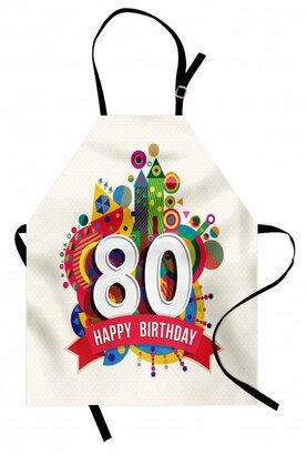 80th Birthday Apron