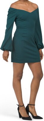 Esperanza Long Sleeve Sweetheart Neck Mini Dress for Women