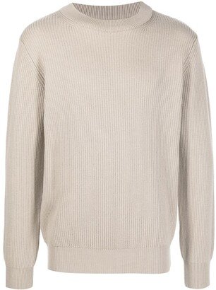 Ribbed Knit Merino Jumper