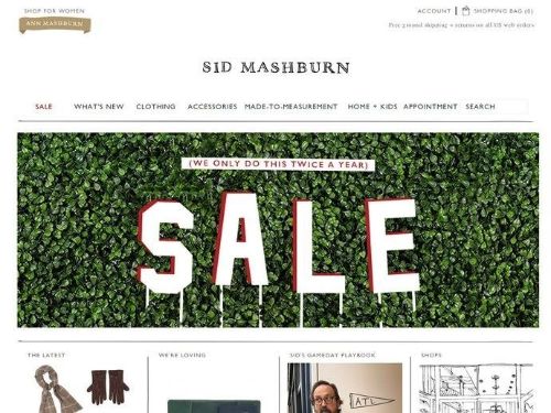 Sid Mashburn Promo Codes & Coupons