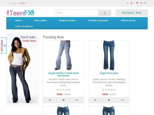 Teenfx Jean Store Promo Codes & Coupons