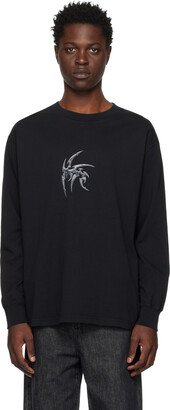 Black Artwork Long Sleeve T-Shirt