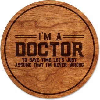 Doctor Coaster - Crafted From Cherry Or Maple Wood