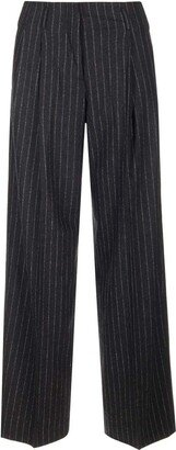 Straight-Leg Striped Pants