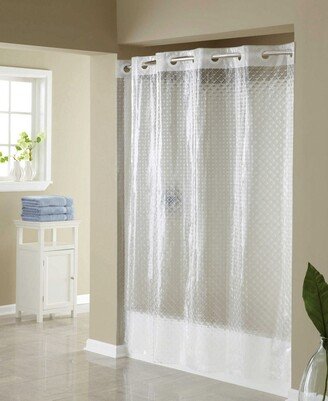 Diamond Polyethylene Vinyl Acetate (Peva) Shower Curtain, 71 x 74