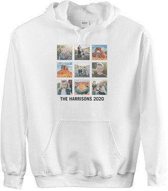 Custom Hoodies: Vacation Gallery Of Nine Custom Hoodie, Single Sided, Adult (S), White, White